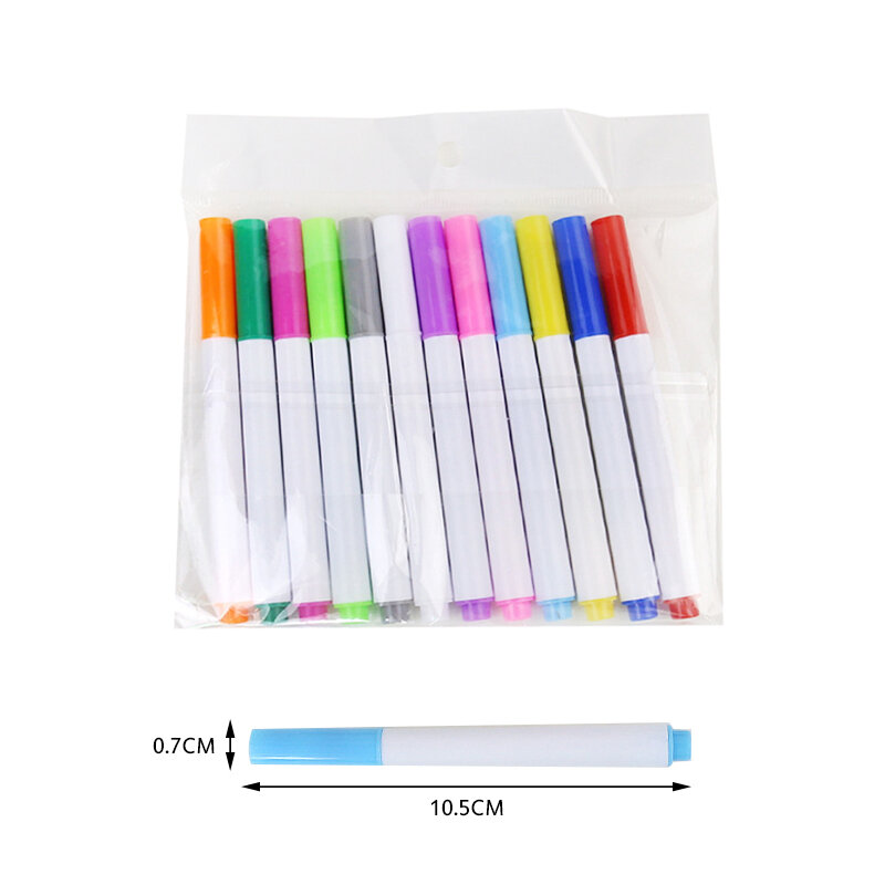24 Stks/partij Liquid Chalk Pennen Voor Muursticker Kinderkamer Schoolbord Uitwisbare Non-Stof Krijt Verwijderbare Marker Pen Kawaii briefpapier