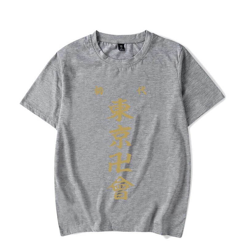 مانغا طوكيو ريفينجرز تي شيرت الرجال مضحك طوكيو ريفينجرز طباعة قميص الانمي الصيف قصيرة الأكمام س الرقبة تيز الذكور بلايز Harajuku