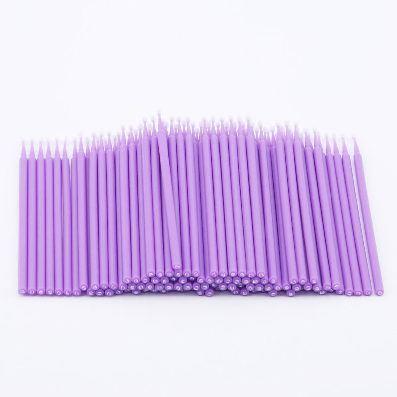 100 stuks Wegwerp Wimper Extensions Tools Individuele Wimpers Applicators Mascara Brush Lash Extensions Wattenstaafje