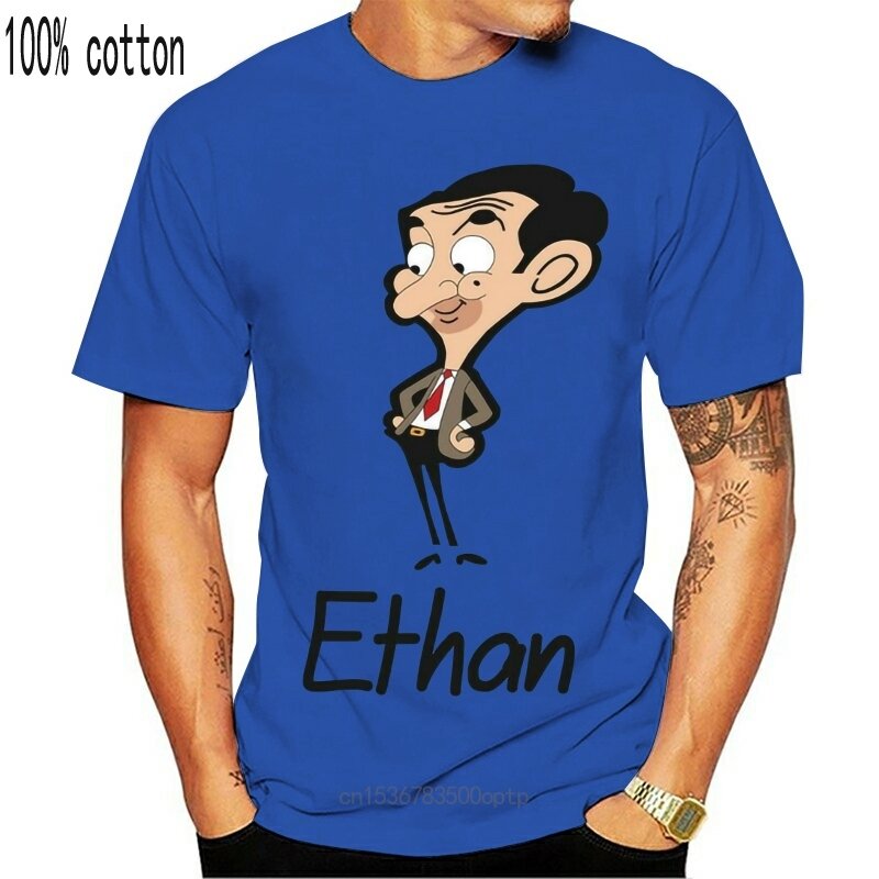 Nuovo nome personalizzato Mr Bean personaggio dei cartoni animati Mens Girls Boys T-Shirt Unisex abbigliamento uomo top TEE Shirt