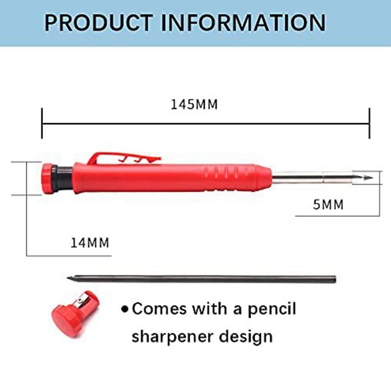 قلم رصاص ميكانيكي عميق أداة وسم ، للنجار