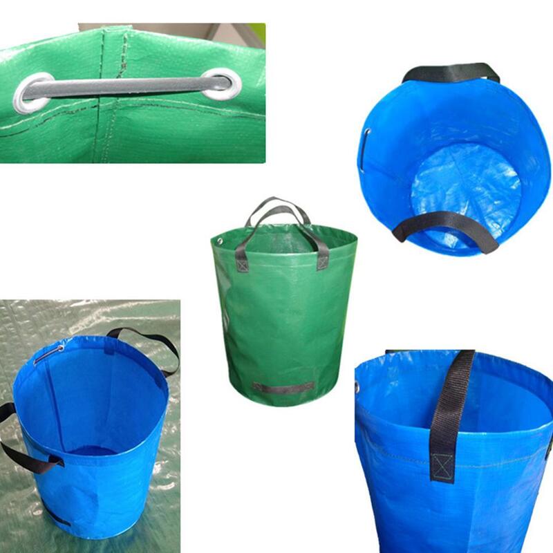 72 ガロン容量ガーデン廃棄バッグ耐久性のある再利用可能な防水 pp ヤード葉雑草草容器収納