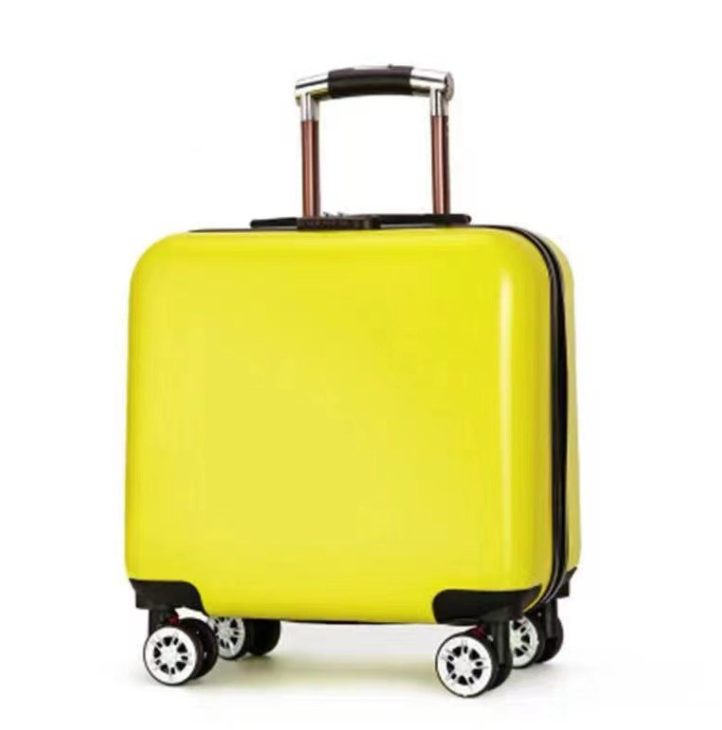 Qualidade superior em vendas estilo de moda feminino abs 18 polegadas rolando bagagem saco de viagem