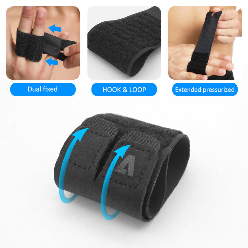 Bandagem de dedo antiderrapante, capa protetora de dedo respirável lavável e profissional, suporte para proteção dos dedos