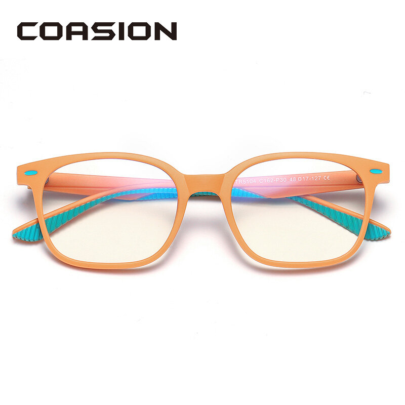 COASION – lunettes d'ordinateur flexibles TR90, pour enfants de 5 à 12 ans, anti-lumière bleue, lunettes de jeu vidéo CA1443