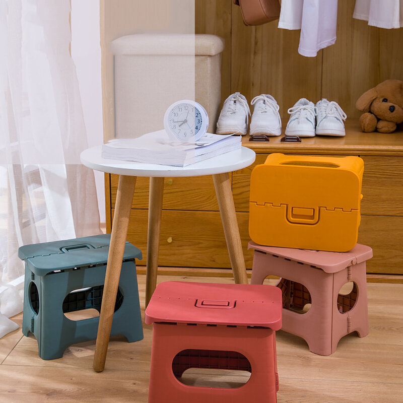 Train Mazar Folding Stool Portable Plastic Kindergarten Chair Outdoor Adult Home Gift Small Bench #55
