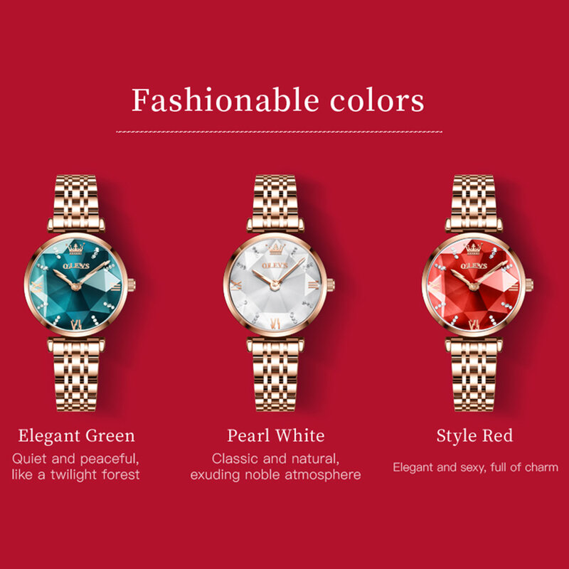 Top Luxus Marke OLEVS Damen Uhr Mode Damen Kreative Stahl Frauen Bacelet Uhr Weibliche Wasserdichte Uhr Relogio Feminino