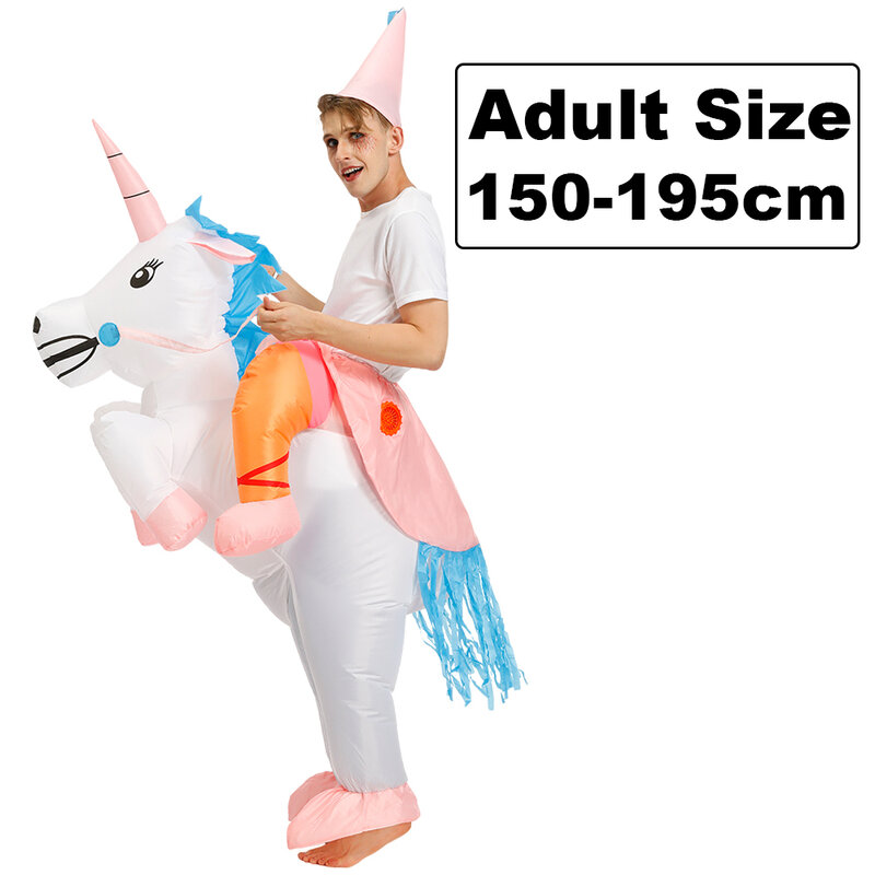 Disfraz inflable de Alien para niños y adultos, traje de unicornio para fiesta, Disfraz de Animal, Disfraz de canguro para Halloween
