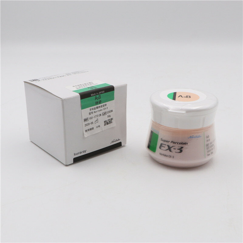 Noritake – matériel de laboratoire dentaire, Super porcelaine EX-3 (50g) poudre de porcelaine -- B