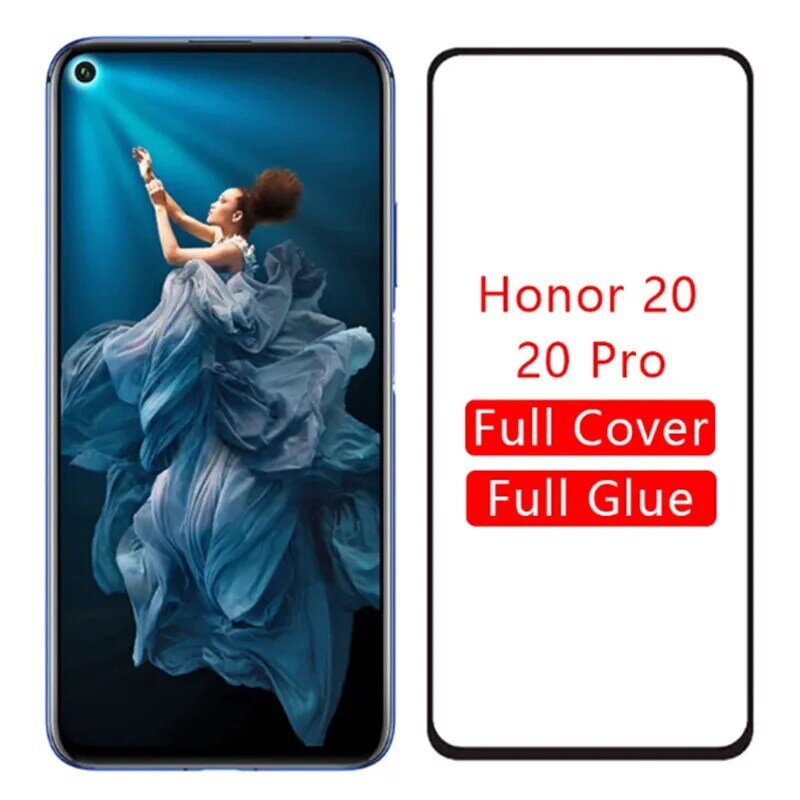 9D Full Cover Tempered Glass For Honor 20 20s 20pro 20i 10lite 10 10i Safety Screen Protector on Huawei honor 20 10 light Glass