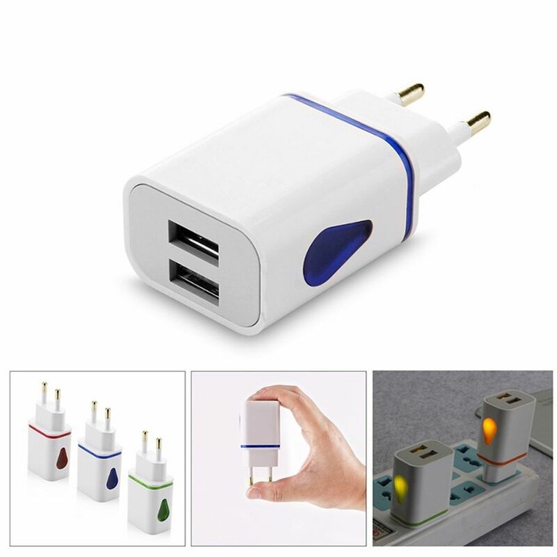 USB Wall Charger Dual Port 2A Output Travel Plug Power Adapter Compatible Dual USB Charger For iPhone For Samsung For HTC