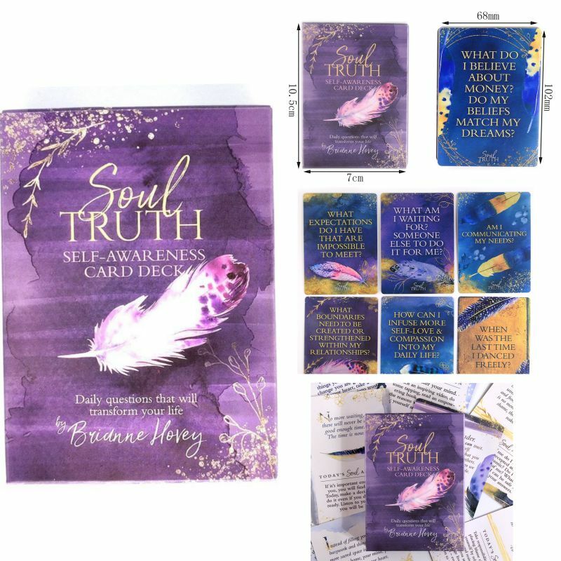 Hot-Selling High-Definition Tarot Card Factory Made High-Quality Full English Party Divination Game -Soul Truth Oracle Card Deck