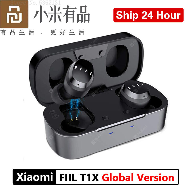 Versione globale FIIL T1X TWS True Wireless Earbuds sport auricolare controllo vocale riduzione del rumore compatibile con Bluetooth per Xiaomi