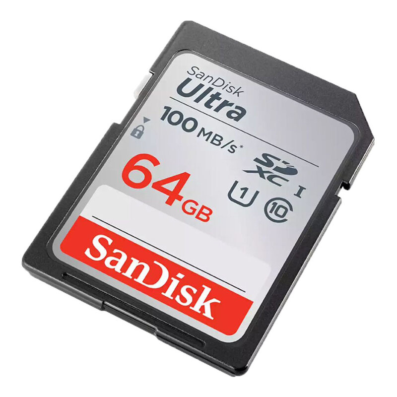 Sandisk-cartão de memória ultra sdhc/sdxc, 16gb, 64gb, 128gb, original para câmera, filmadora