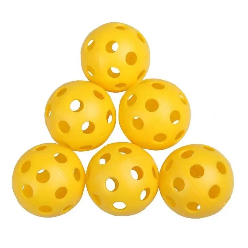 Offre Spéciale Balles de Golf 12 pièces/ensemble En Plastique Wiffle Flux D'air Creux Golf Pratique Formation Balles De Sport Avec 26 abeille Trous