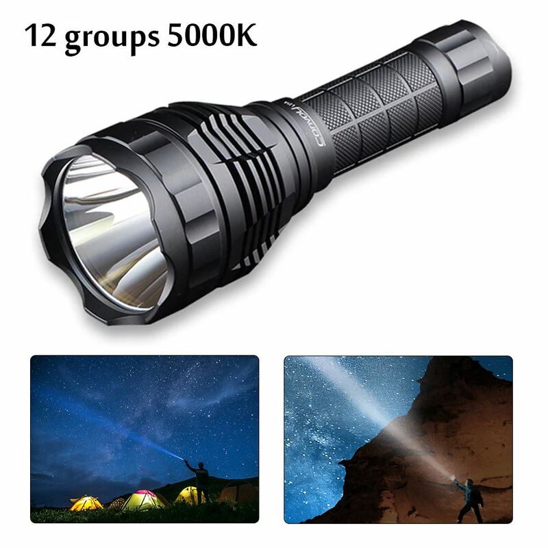 Powerful  Led flashlight Ultra Bright Torch Camping light 21700/18650 Outdoor Lamp Camping Hiking Lantern Tactical Flash Light