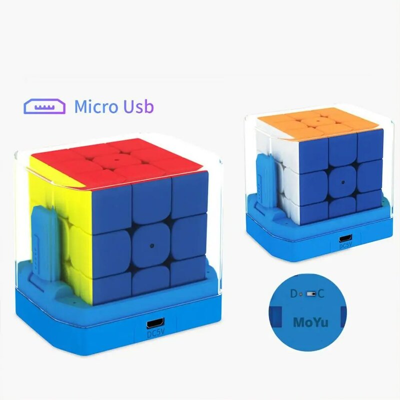 Moyu Weilong 3x3x3 자기 속도 큐브 전문 매직 큐브 아이 인텔리전스 큐브 퍼즐 게임 큐브