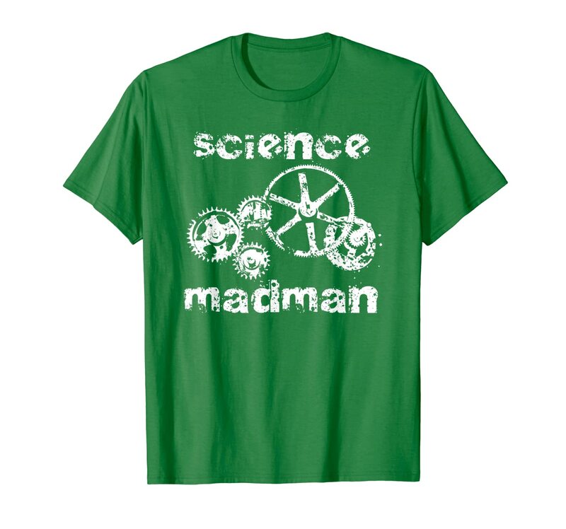 Science madman Steampunk 재미있는 유머 티셔츠