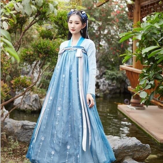 Kostum Tradisional Tiongkok Wanita Pakaian Cosplay Hanfu Wanita Pakaian Putri Dinasti Han Gaun Dinasti Tang Oriental