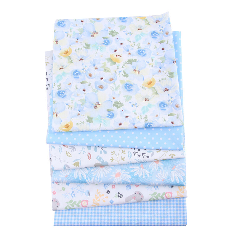 20X25cm, Floral Animals Cotton Patchwork Fabric, Sewing Quilting Material DIY Needlework Cloth Handmade Accessories