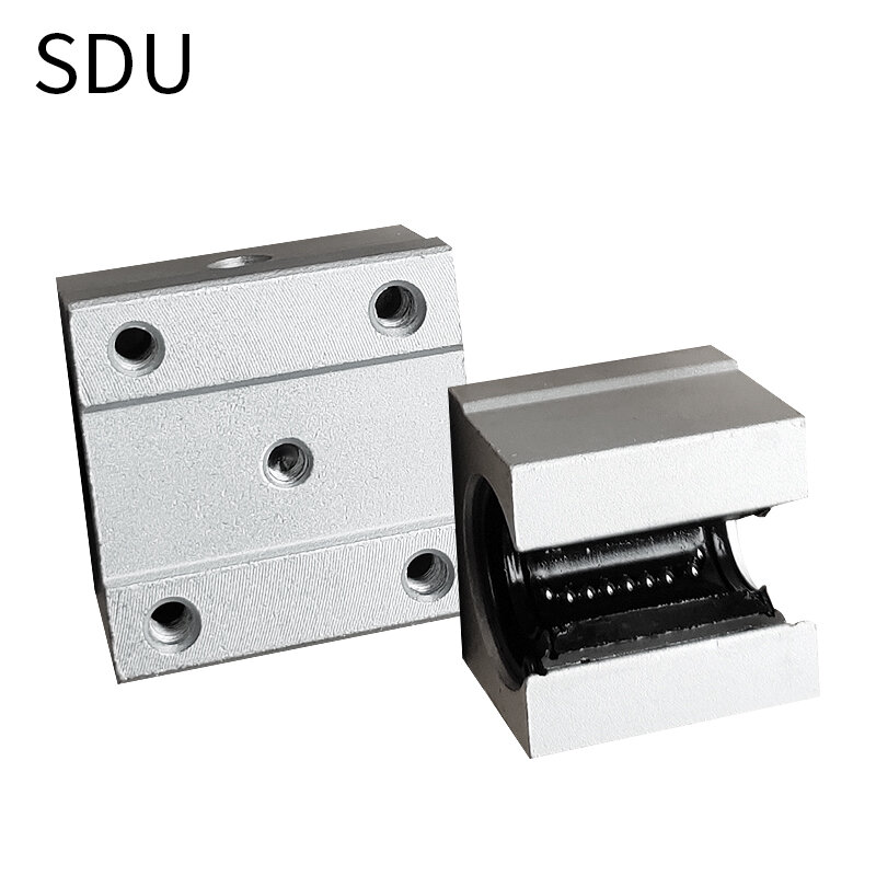 4 pces tipo caixa de rolamento linear sbr16 alumínio slider cnc acessórios