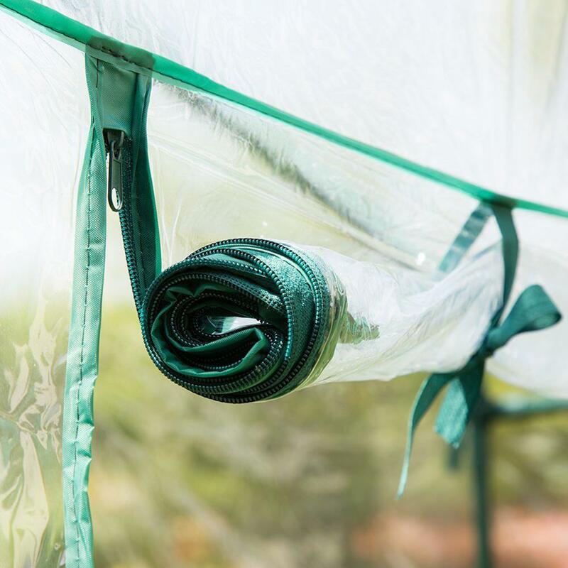 100x50 X150cm PE cieplarnianych pokrywa domu roślin cieplarnianych wodoodporny namiot ogród pokrywa (bez żelaza stojak)