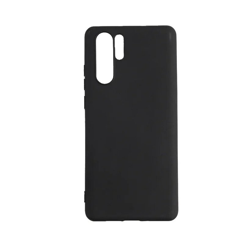 Black Huawei Y6P Case, P30 Case, CaseExpert Pattern Soft Slim Gel Silicone TPU Back Cover Case for Huawei Y6P,P30 Phone