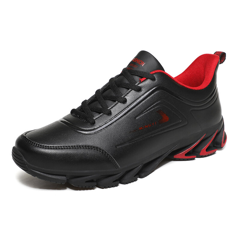 รองเท้าวิ่งรองเท้าผ้าใบ Breathable ผู้ชายกีฬารองเท้า Lace-Up รองเท้ากลางแจ้งรองเท้าการฝึกอบรม Gym รองเท...
