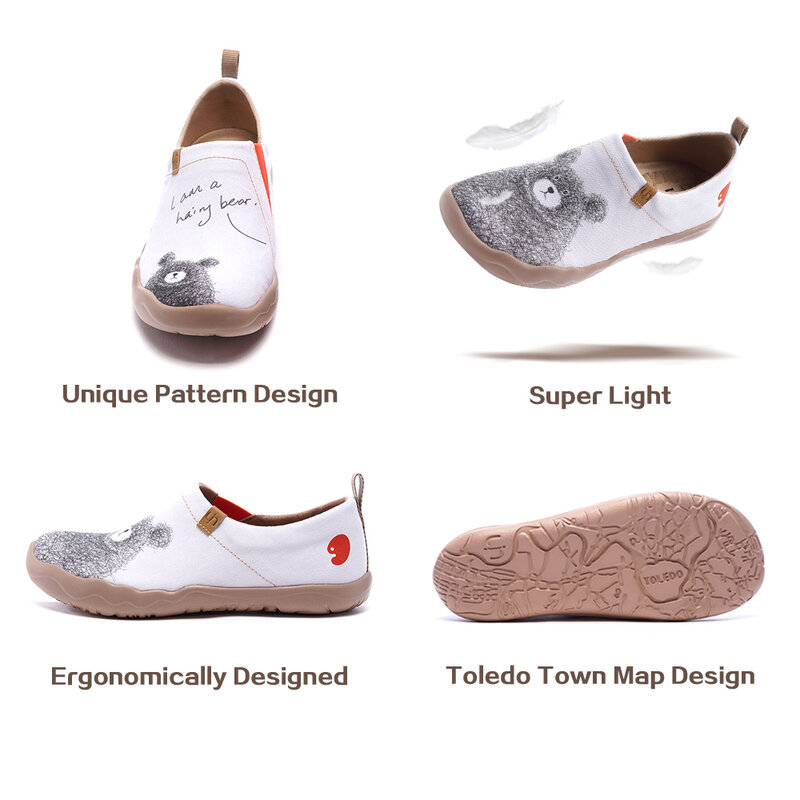 UIN-أحذية رياضية نسائية سهلة الارتداء ، أحذية مشي خفيفة الوزن غير رسمية ، جلد من الألياف الدقيقة ، للسفر في الشوارع