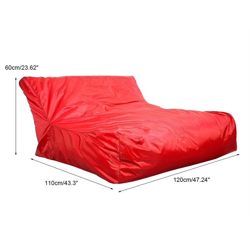 Swimming Pool Floating Bean Bag Cover Waterproof Reading Relaxing Soft Lounge Chair Sofa  Equipped With Zipper