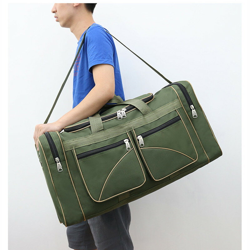 Moda duża tkanina SIize Oxford bagaż siłownia torby sportowe torba podróżna na zewnątrz dla kobiet mężczyzn składane torebki