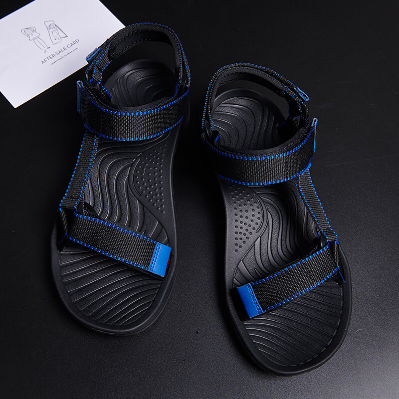 2020 nowych moda męskie sandały letnie Hollow miękkie dno plaża kapcie na zewnątrz na poślizgu klapki tanie męskie sandały buty do wody