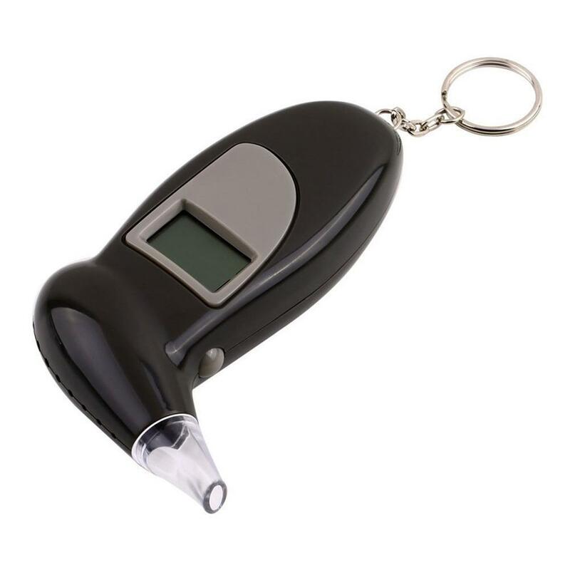 Handheld backlight digital testador de álcool respiração álcool digital testador bafômetro analisador detector lcd luz de fundo