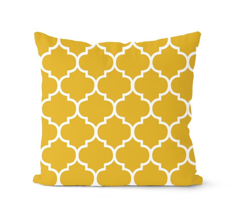 Housse de coussin jaune nordique 45*45cm, taie d'oreiller en Polyester géométrique en forme de cerf, décoration de la maison