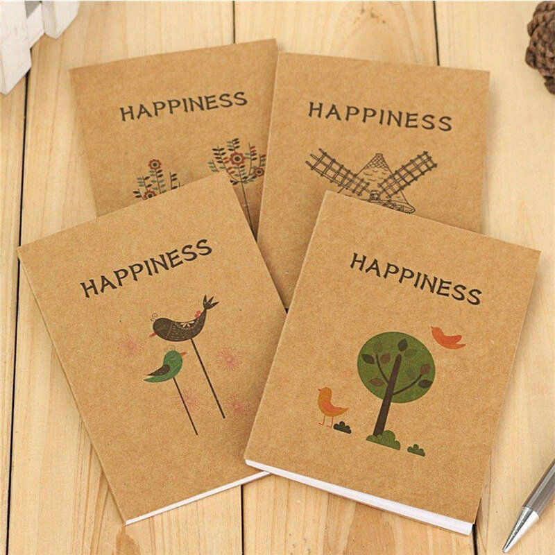 1Pcs Blank Pages Notebook Diary Note Book Hand Painted Blank Book Sketchbook Graffiti Notebook School Supplies