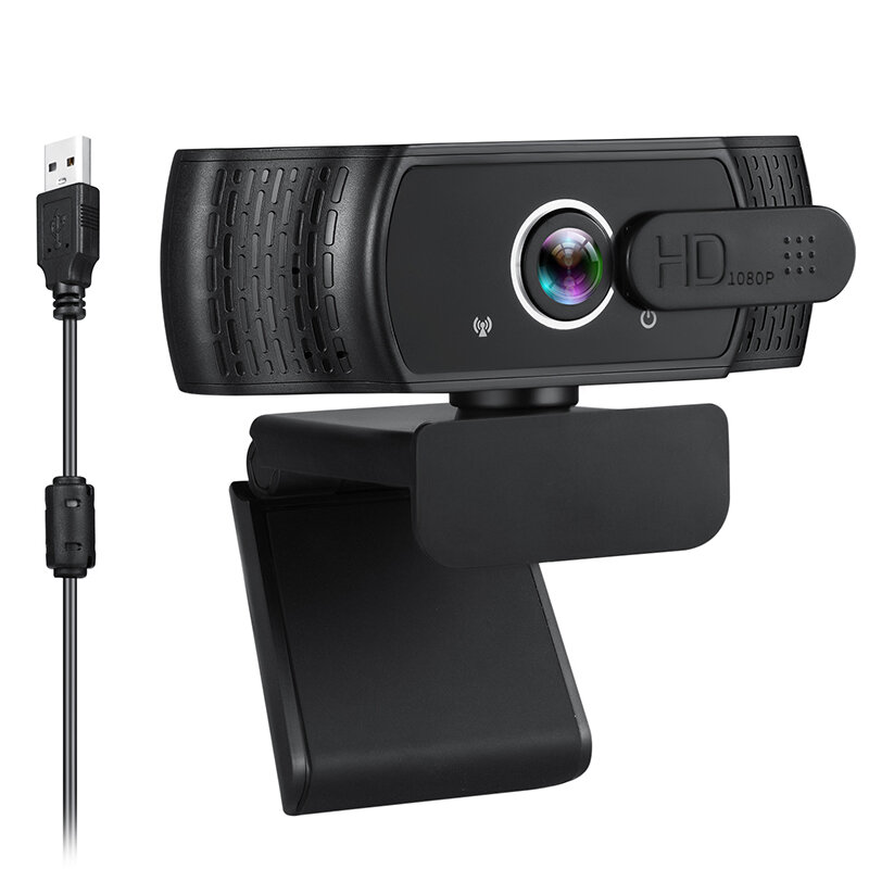 Full HD 1080P Webcam With Microphone PC Desktop Web Camera Rotatable Camera For YouTube Live Broadcast Video Calling USB Web Cam