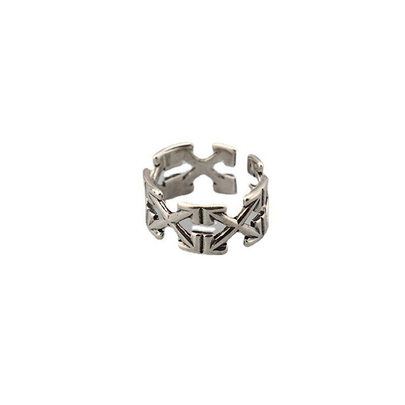 Moda na moda vintage simples seta geométrica anéis para mulheres homens gótico punk hip hop simples jóias de luxo presentes de festa criativa