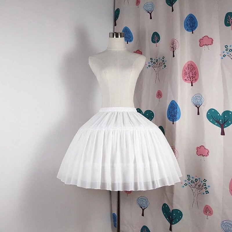 Suknia balowa podkoszulek krótka sukienka Cosplay halka szyfonowa dwie kości halka Lolita balet Rockabilly krynolina