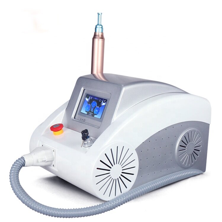 Máquina portátil de eliminación de tatuajes, dispositivo de belleza láser Nd Yag, Pico, 1320mm, 1064mm, 532nm, PS