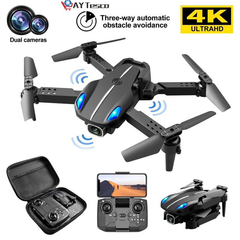 Profesjonalny KY907 PRO MINI Drone 4K kamera HD WIFI FPV unikanie przeszkód zdalnie sterowany Quadcopter zabawki samoloty dla chłopców