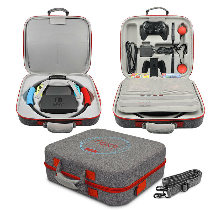 휴대용 EVA 피트 니스 링 운반 가방 케이스 닌텐도 스위치 OLED 컨트롤러 스토리지 쉘 보호 주머니 액세서리