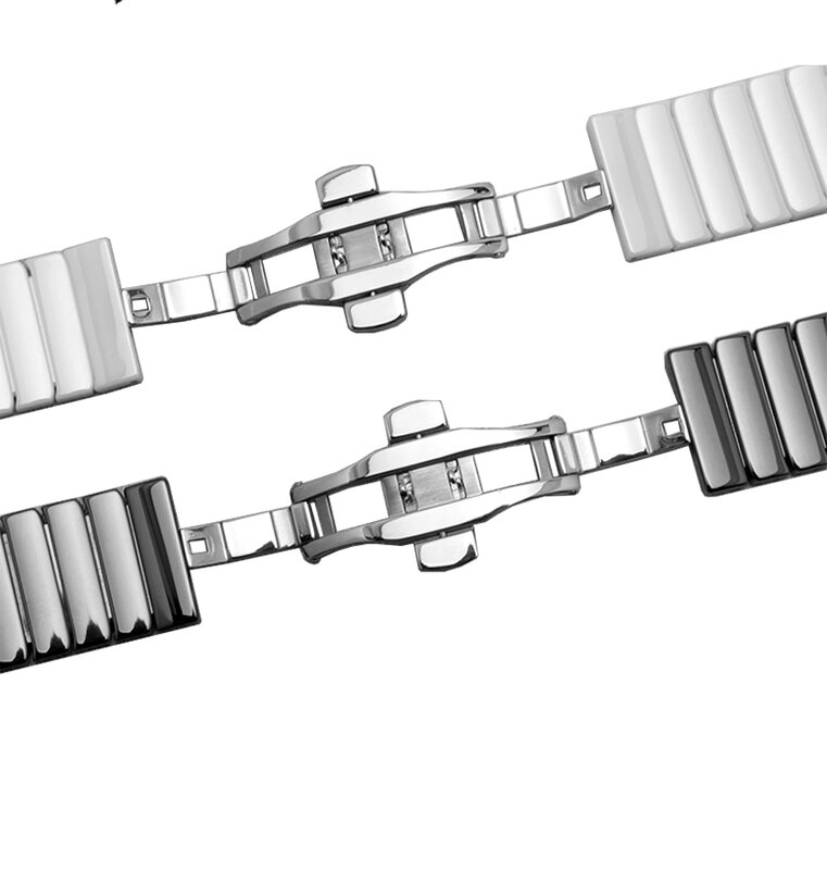 Céramique de luxe pour Apple Watch, Sport & Edition, Bracelet de rechange 42mm, Bracelet 4 bandes Iwatch38 44mm