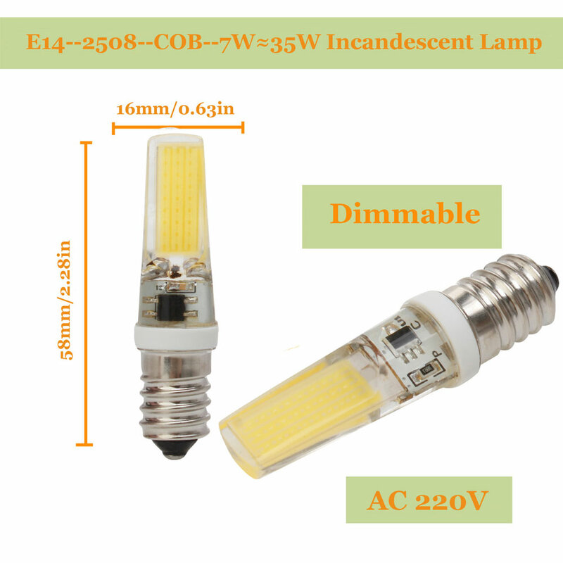 Dimmabl LED G4 G9 7W COB  Light Bulb AC/DC 12V 220V LED Lamp COB Spotlight Chandelier Replace Halogen Lamps Cold/Warm white
