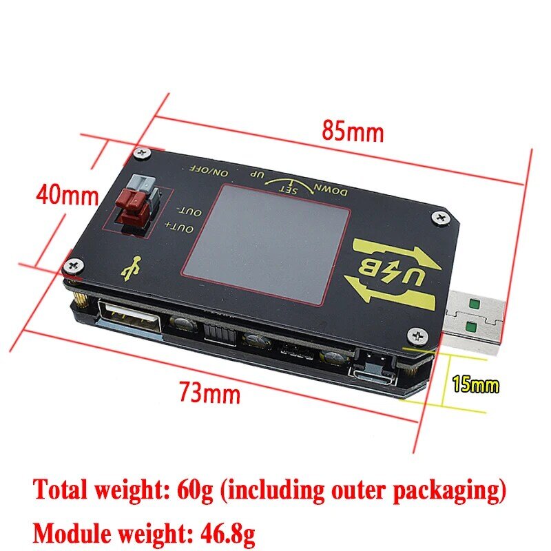 XY-UDP 15 Вт Цифровой USB DC-DC преобразователь CC CV 0,6-30V 5V 9V 12V 24V 2A Мощность модуль для рабочего стола регулируется Мощность питания