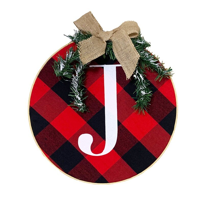 Joy Sign-decoración navideña para puerta Delantera, arpillera rústica, decoración de vacaciones de madera para casa, ventana, pared, granja