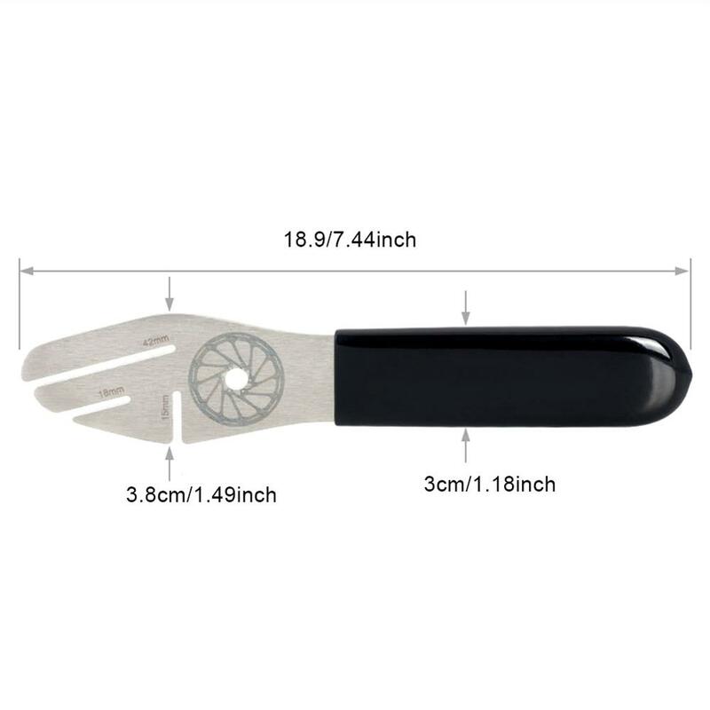 Bike Wrench Bicycle Disc Brake Rotor Alignment Truing Tool Adjustment Durable Stainless Steel Wrench Bike Repair Parts