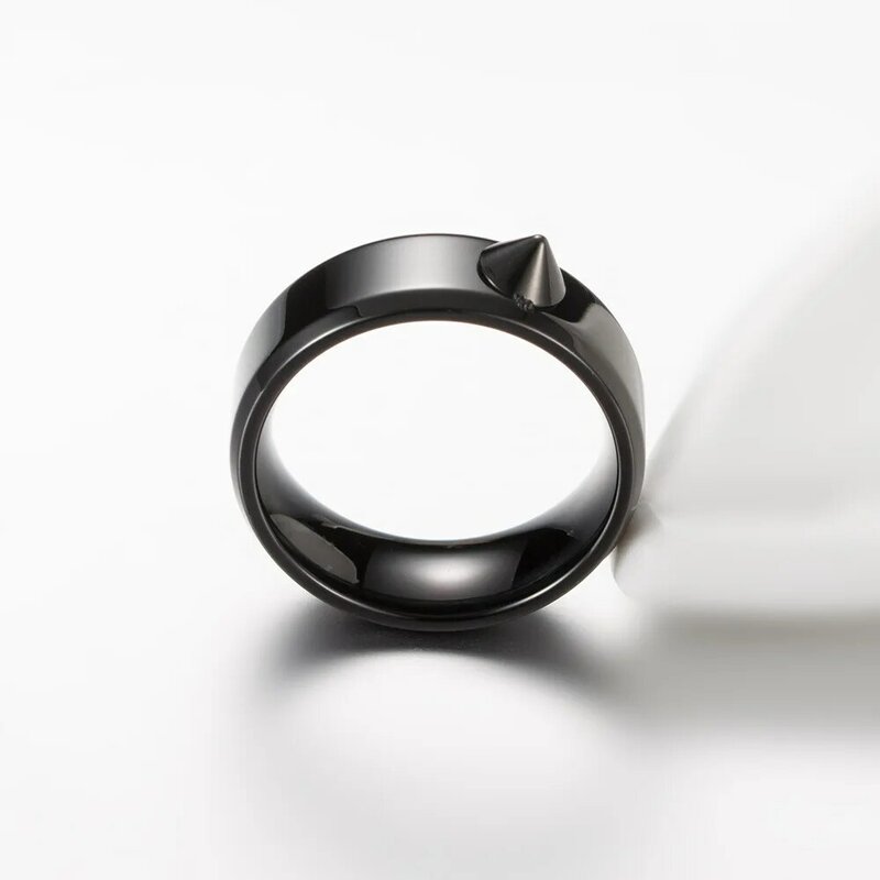 Selbstverteidigung Ring Persönliche Verteidigung Waffen Männer Frauen Überleben Schutz Finger Ring Sicherheit Werkzeug Titan Stahl-Zufällige Farbe