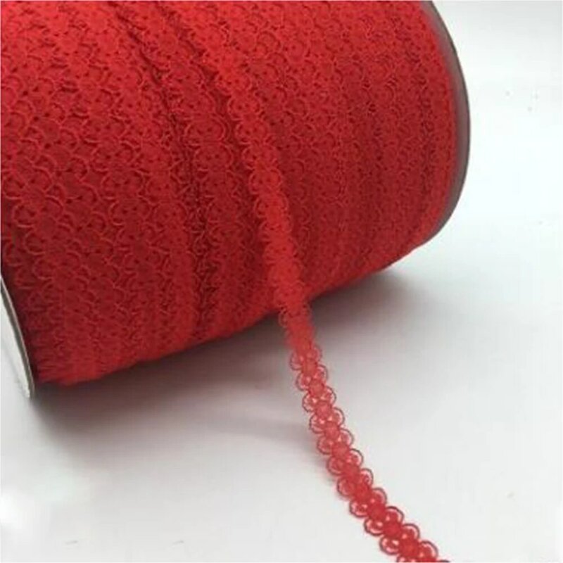 Gulungan Dekoratif Merajut Pembungkus Kain Trim untuk Kerajinan Crochet Aksesori Gaun Pengantin Liburan Renda Pita Kemasan DIY