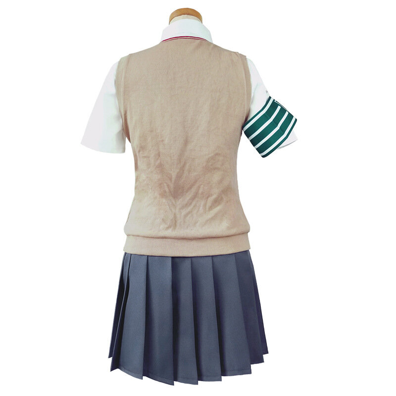 Disfraz de Misaka Mikoto para mujer, uniforme de chica y peluca, traje de marinero escolar de Anime, Shirai Kuroko JK Toaru Kagaku no Railgun, 2021