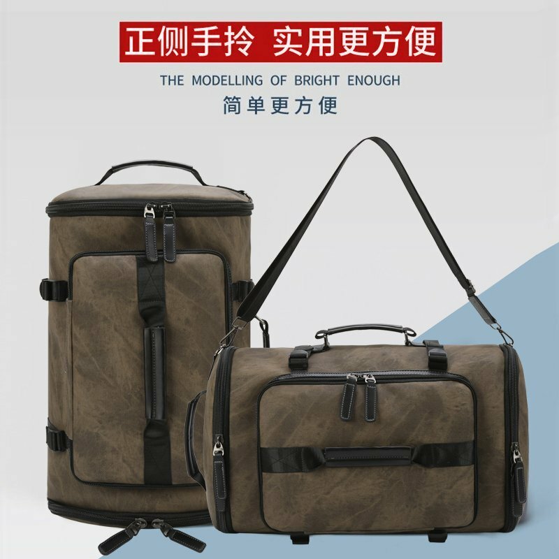 Yilia – sac à dos en cuir de sable imperméable pour hommes, sac de voyage multifonctionnel pour loisirs, grande capacité, fitness en plein air